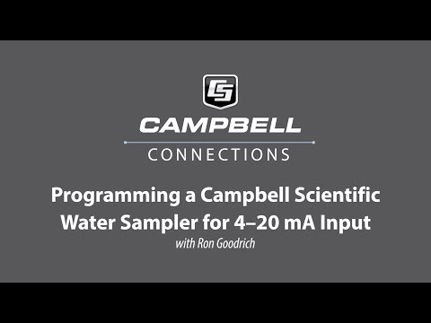 Configure a Campbell Scientific Water Sampler for 4 to 20 mA Input