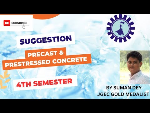 SUGGESTION OF PRECAST & PRESTRESSED CONCRETE (CEPE 408)2025  I   WBSCTE  4TH SEM  2025  I   2ND YEAR