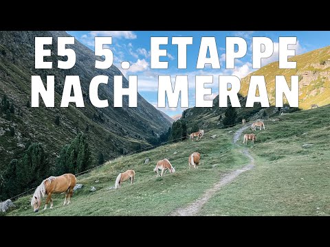 Crossing the Alps on the E5 to Merano - The last stage from Vent via the Schöne Aussicht!