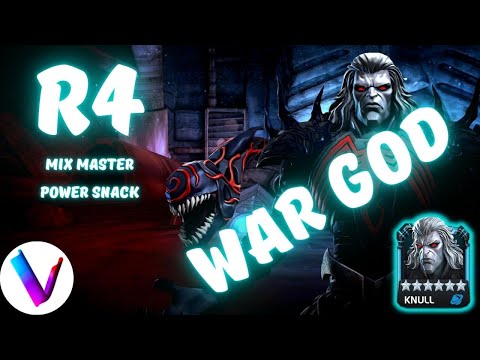 R4 Knull destroying T1 War - Evade, Auto-Block & Healing Counter - Crazy Damage 6 Star Knull - MCoC
