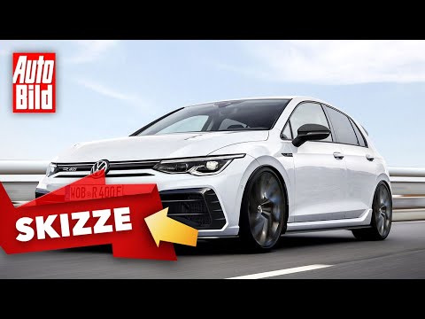 VW Golf 8 R400 Plus (2020): Sketch - New Release - Hybrid - Info