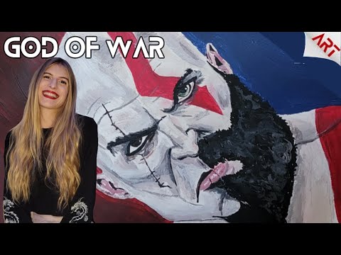 Painting God of War Art | The Two Sides of Kratos