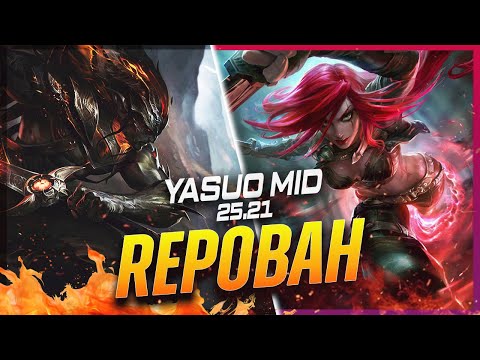 REPOBAH - Yasuo vs Katarina MID Patch 25.21 - Yasuo Gameplay