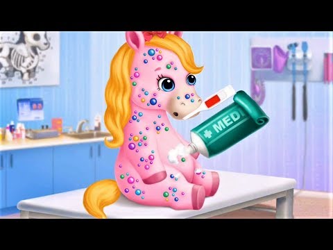 Pony Sisters Care - Run The Best Animal Hospital And Treat 4 Cute Ponies - Pet Hospital Kids Games