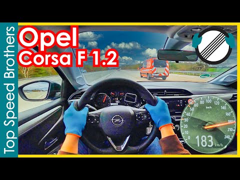 Opel Corsa F 1.2 (2021) AUTOBAHN POV TOP SPEED 🚀 #TopSpeedBrothers