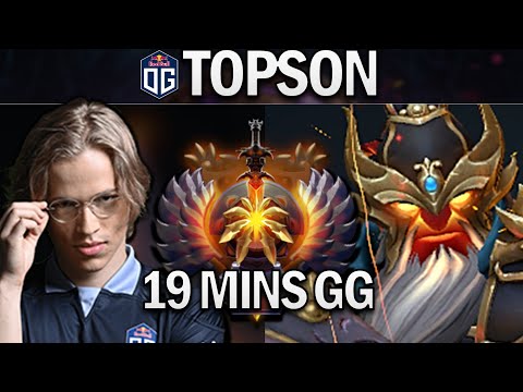 OG.TOPSON EMBER SPIRIT - 19 MINS GG - DOTA 2 7.28 GAMEPLAY