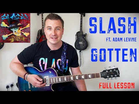 How Slash 🎩 REALLY plays Gotten 💙 (Full Guitar Lesson + TAB) #slash #guitarlesson