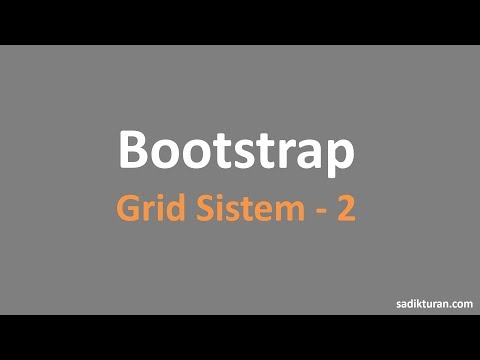 Bootstrap Grid Seçenekleri