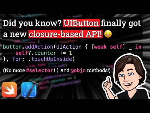 Discover UIButton's new closure-based API 🔥 thumbnail