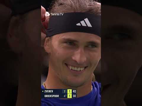 The Crowd Loved This From Zverev 😂 💇‍♂️