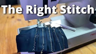 The Best Sewing Machine Stitches for your Stretch Fabrics! My Top 5 Favourites #AbisDen