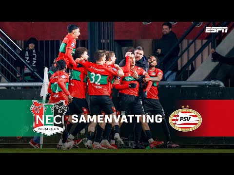 KRANKZINNIGE ONTKNOPING in NIJMEGEN zet DUEL OP Z’N KOP! 🙃 | Samenvatting N.E.C. - PSV