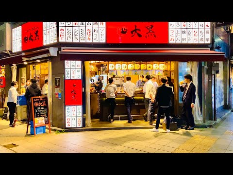 【4K】Japan Night Walking Tour - Sakae Station, Nagoya | 夜の散歩