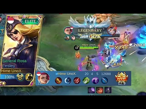 LESLEY CRAZY DAMAGE, DAMAGENYA GA NGOTAK - MOBILE LEGENDS