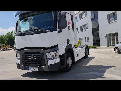 Prezentacja pierwszego ciągnika siodłowego Renault T460 ! klimatyzacja ! osłony ! 1.100.000 km