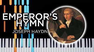 Emperor&#39;s Hymn (Joseph Haydn) - Piano tutorial