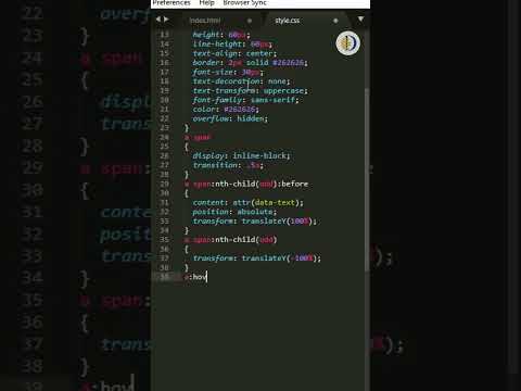 Sliding Button Text Animation Hover Effect Html Css Htmlcss Coding