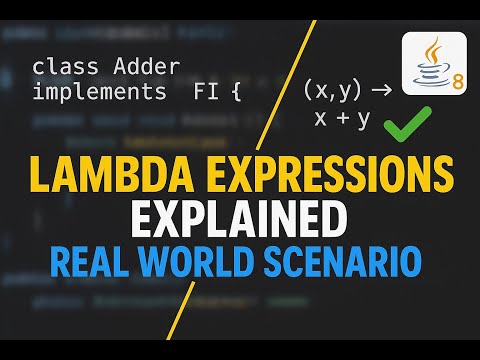 Java 8 Lambda Expressions Made Easy - Real Example in 5 Mins
