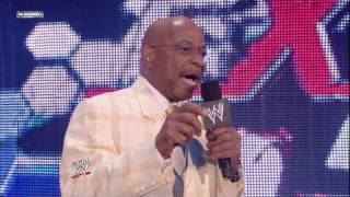 General Manager Teddy Long makes a match for World