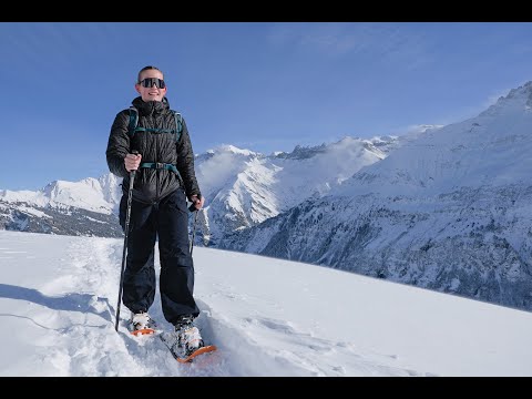 Aussichtsreiche Schneeschuhtour hoch über Elm GL / Randonnée en raquettes panoramique Elm (GL)