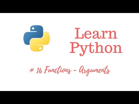 Learn Python Episode 16 Adding Arguments To A Function