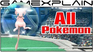 All Pokeball Pokemon in Smash Bros Wii U (Including Mew!)