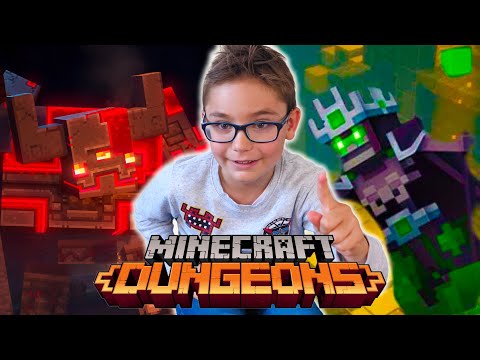 I face 2 Hyper Powerful Bosses on Minecraft Dungeons!
