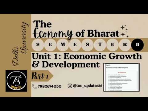 Unit 4 Services external Sectors l Part 2 l The Economy of Bharat l Semester 8 l Delhi University