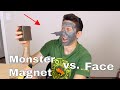 Giant Neodymium Magnet vs Magnetic Face Mask Giant Neodymium Magnet vs Magnetic Face Mask