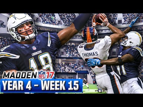 Madden 17 Chargers Franchise Year 4 - Week 15 vs Broncos | Ep.86