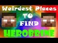 5 Weirdest Places to find Herobrine - Minecraft ...