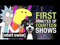First Minutes Of Fourteen Shows Adult Swim UK