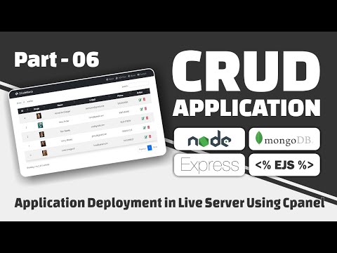 06 CRUD App With Image Upload Using NodeJs ExpressJs MongoDB EJS Templating Engine