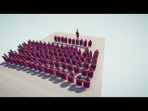 100x Shield Bearer 1x King Vs 50x Ranged Units