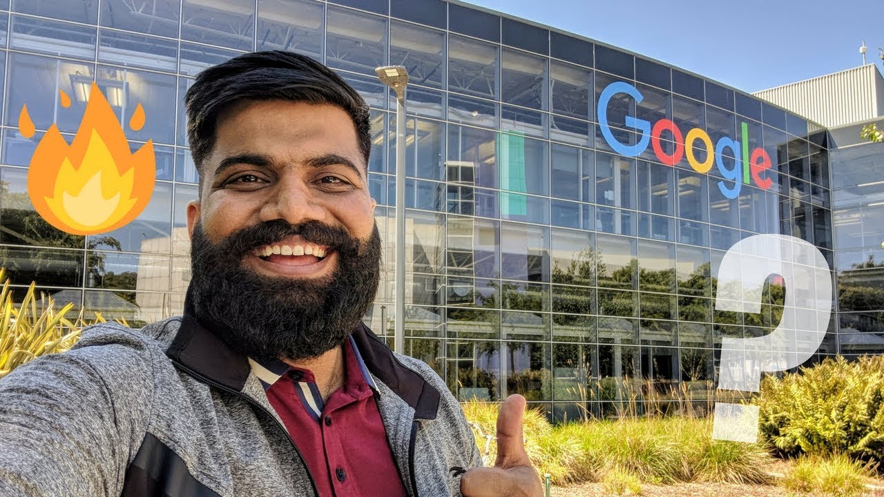 Gaurav Chaudary (AKA Technical Guruji) from India tours Google HQ campus