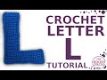 CROCHET LETTER L Tutorial With Pattern The Alphabet Letter L How To Crochet A Letter L