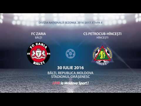 PROMO // ZARIA - PETROCUB, LIVE DE LA ORA 18:00 // 30.07.2016