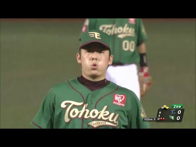 【2回表】プロ野球新記録!! イーグルス・松井裕、デビュー以来70回2/3 連続被本塁打なし!! 48年ぶり記録更新!! 2014/8/26 E-L