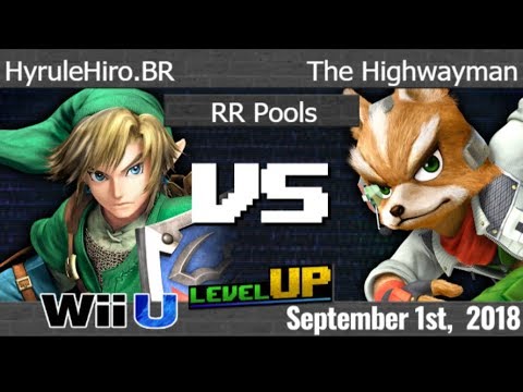 Level Up 1 - GGEA FX | HyruleHiro.BR (Link) vs FRKS | The Highwayman (Fox) RR Pools - Smash 4