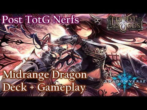 Midrange Ramp Dragon | Deck + Gameplay | Post TotG Nerf【Shadowverse】