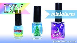 3 DIY Miniatures In Nail Polish Bottles – How To Make Miniature Scenes Inside Nail Polish Bottles