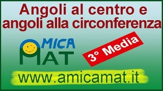 Angoli al centro e angoli alla circonferenza