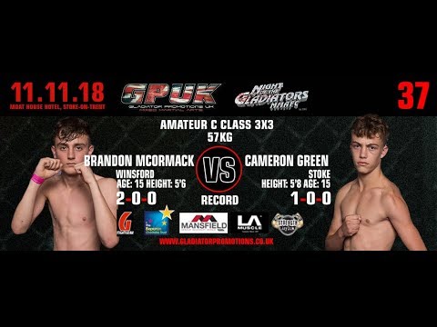 GPUK - Night Of The Gladiators 37 - Brandon McCormack VS Cameron Green