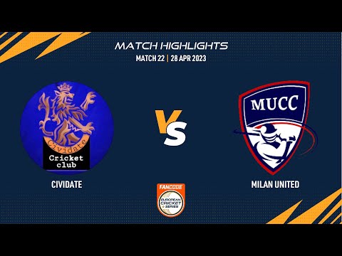 Match 22 - CIV vs MU | Highlights | FanCode ECS Milan | 28 Apr 2023 | ECS23.259