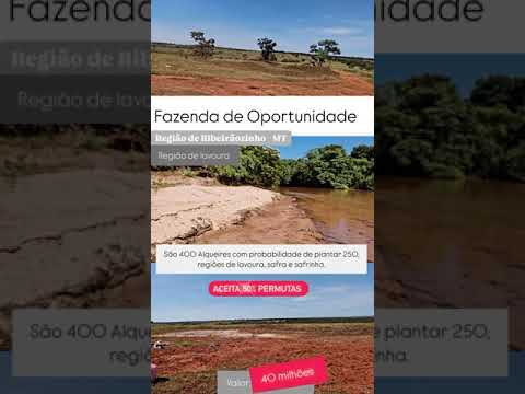 Fazenda à venda em Ribeirãozinho - MT. Saiba mais 62 99373-6407...#fazendas