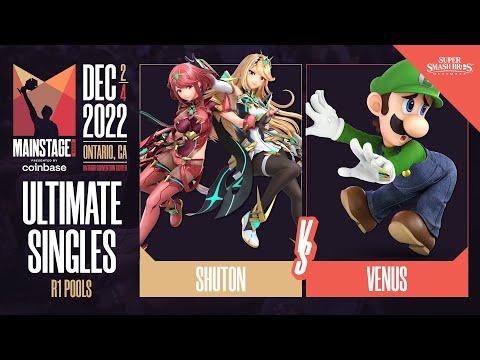 Shuton (Pyra/Mythra) vs Venus (Luigi) - Ultimate Singles Pools Winners Quarters  - Mainstage 2022