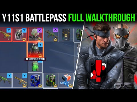 Y11S1 Full Battlepass! Rainbow Six Siege X Metal Gear Solid