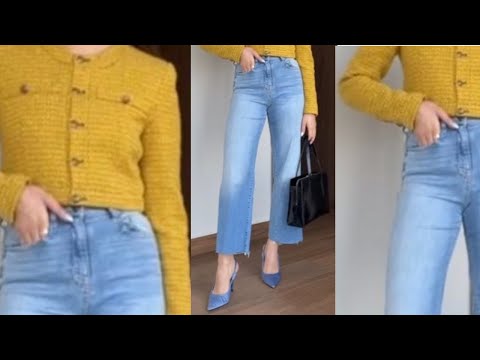 VISTE DE FORMA ELEGANTE CON UN PANTALON VAQUERO CON ESTOS LOOKS Y OUTFITS MODERNOS Y ACTUALES
