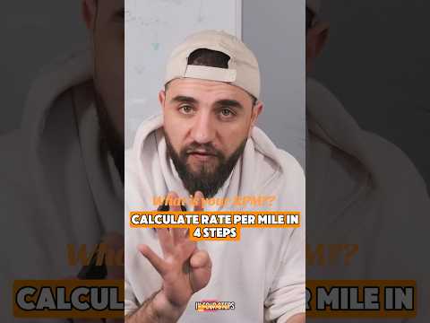 How to Calculate Your Rate Per Mile