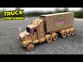 How To Make A Container Truck From A Carton Box DIY Carton Crafts